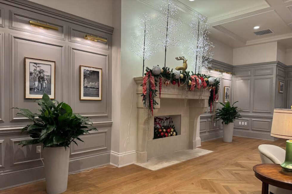 office plants, plants for restaurants and country clubs, Tampa, Clearwater, Florida, Palma Ceia Country Club, Holiday decorations