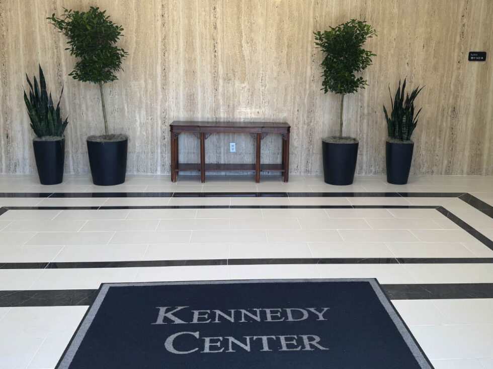 Entryway plants, Interior Landscaping, Kennedy Center, Business space plants, Florida commercial plant program