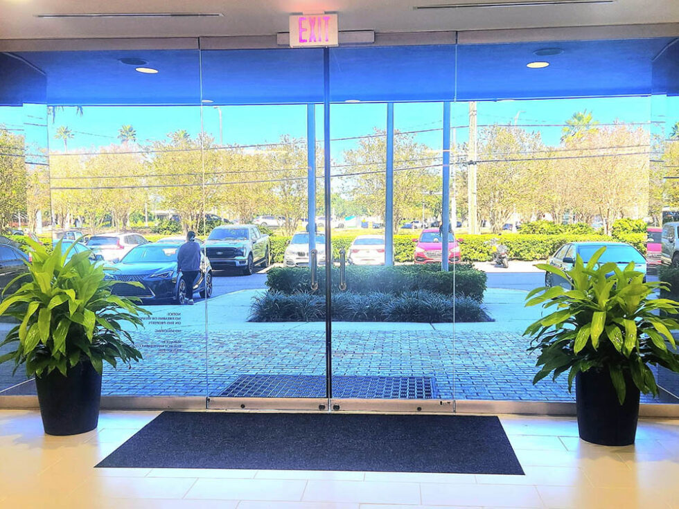 Entryway plants, Interior Landscaping, Business space plants, Florida